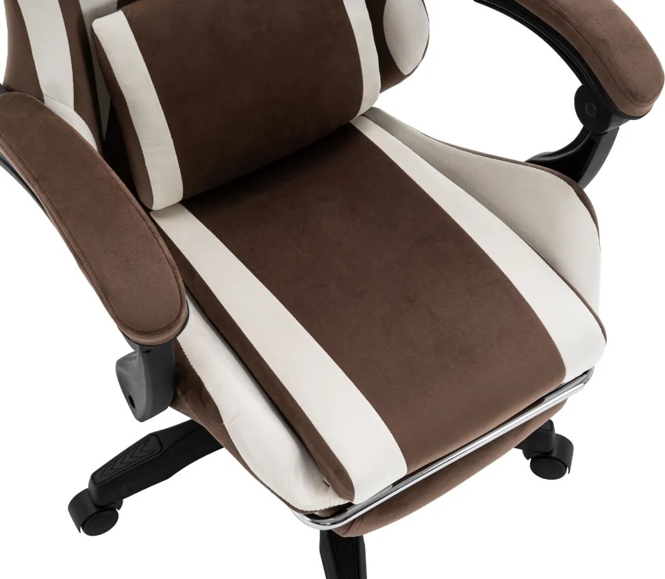 Scaun de birou/gaming, maro/alb, HOSPO