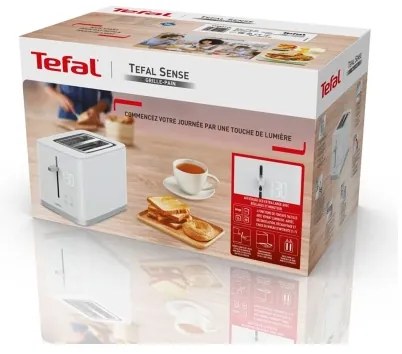Prăjitor de pâine cu două fante Tefal SENSE 850W/230V alb