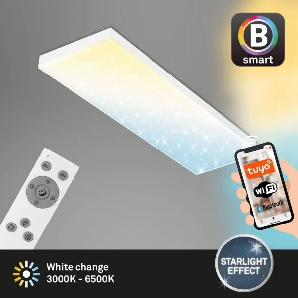 Panou LED aplicat dimabil Brilo FRAMELESS LED/28W/230V Wi-Fi Tuya + telecomandă