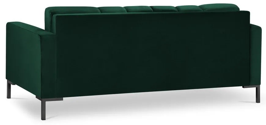 Canapea din catifea Cosmopolitan Design Bali, verde închis