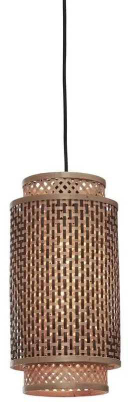 Lustra eco din bambus Bhutan L, tube 18x35 bl/nat
