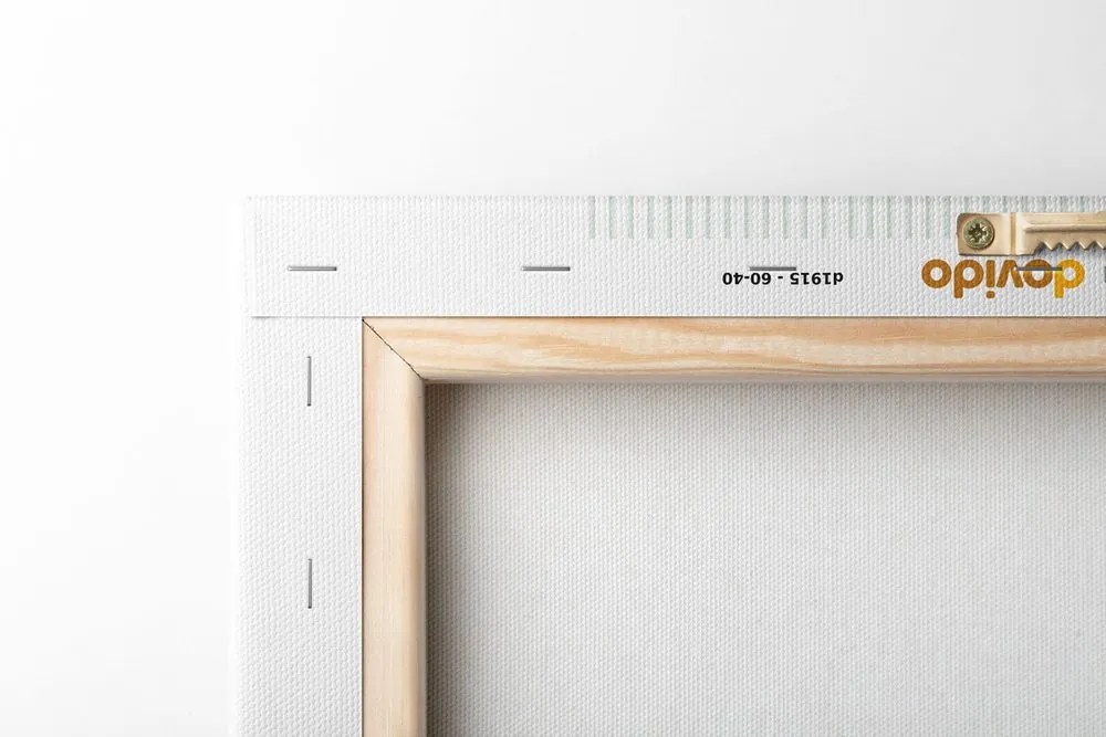 Tablou cerc modern cu curcubeu Mid-Century