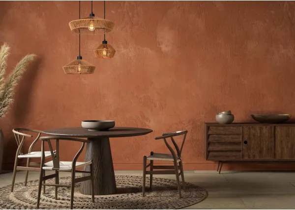 Lustră pe cablu Lucide 10413/03/72 YUNKAI 3xE27/60W/230V maro