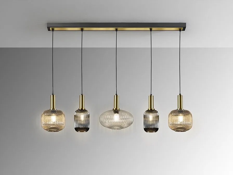 Lustra cu 5 pendule design modern Norma
