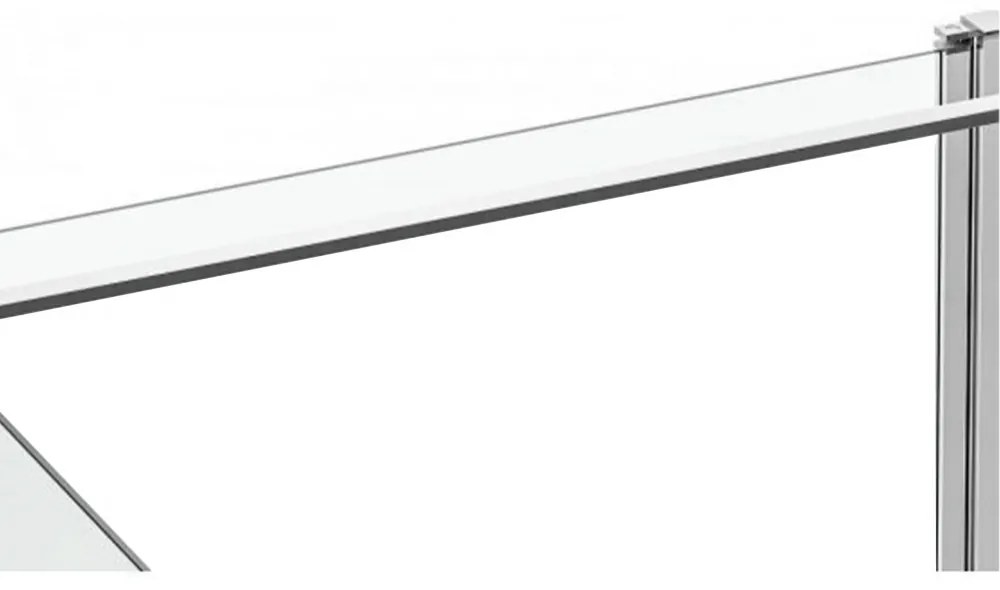 Cabină de duș pătrată simplă cu ușă batantă