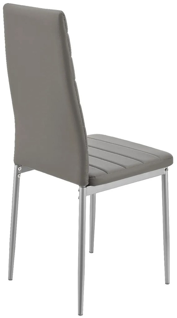 Jusky Set 2 scaune de sufragerie Loja - gri