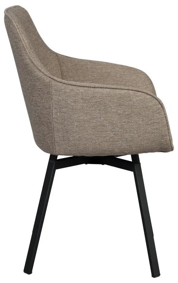 Set de scaune de sufragerie bej 2 buc. tapițat Alison – Rowico