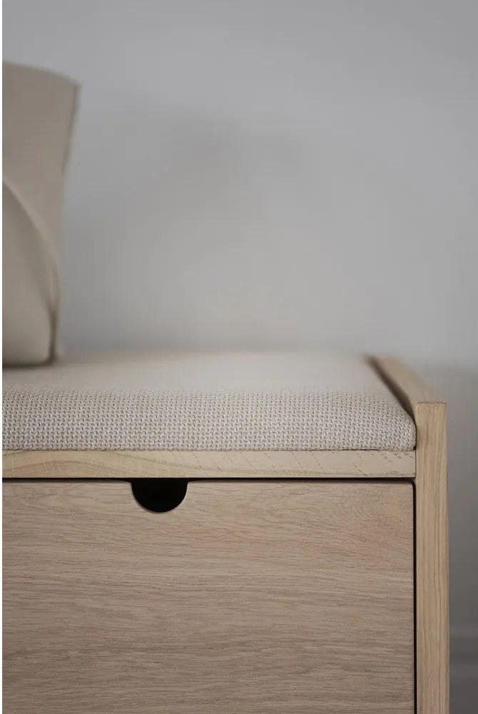 Bancă în culoare naturală Hillmond – Rowico