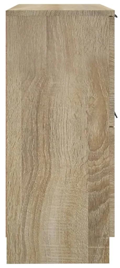 Servante, 2 buc., stejar sonoma, 30x30x70 cm, lemn compozit 2, Stejar sonoma
