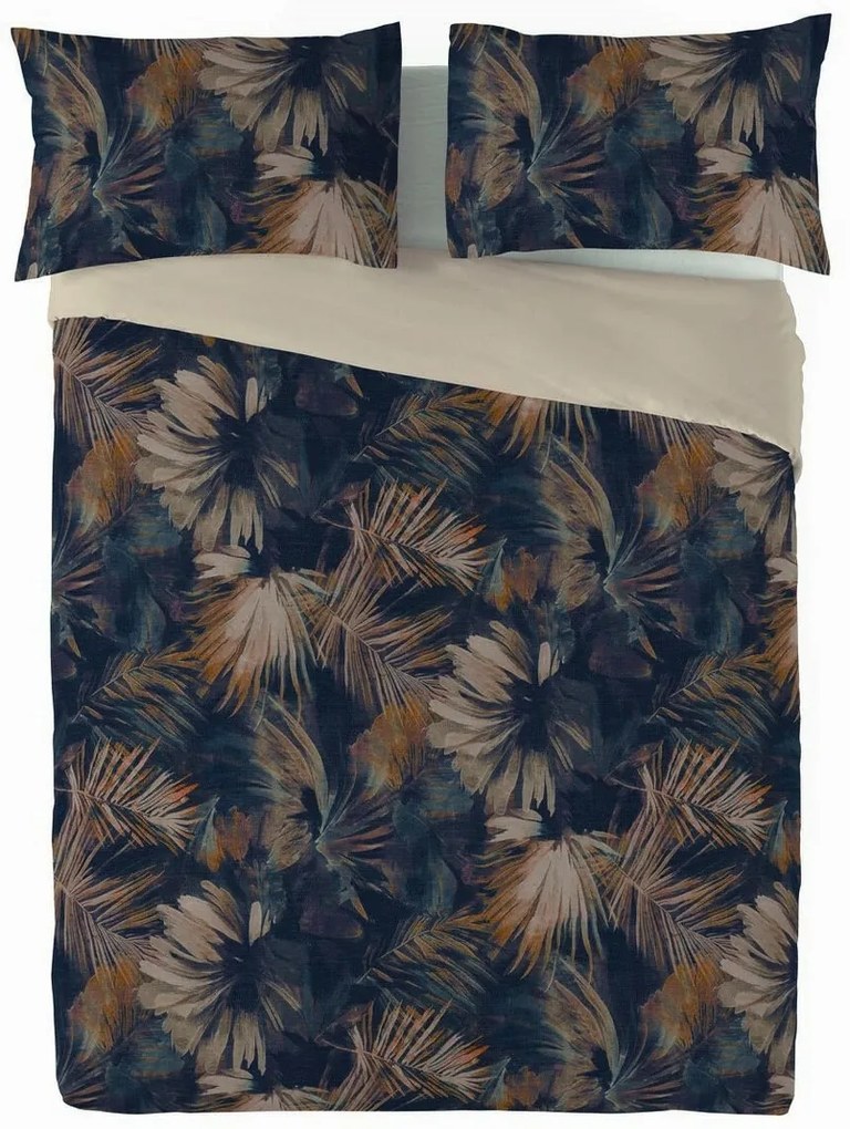 Lenjerie de pat din bumbac și in Frunze, 160 x 200 cm, 2 buc. 70 x 80 cm
