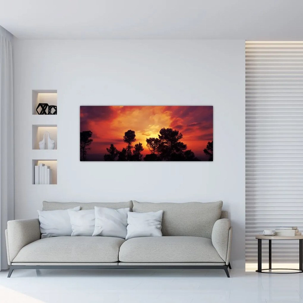 Tablou apus de soare (120x50 cm)