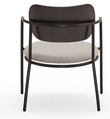 Fotoliu negru-gri în decor de frasin Eclipse - Teulat