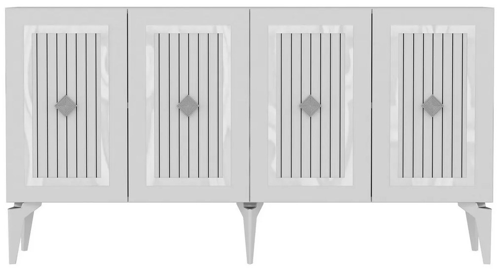 Dulap Nora  White and Silver