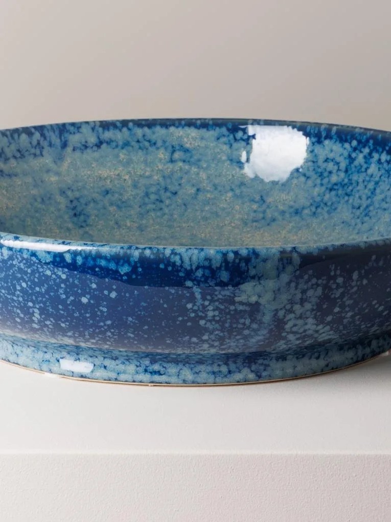Bol albastru din ceramica D36cm Marine