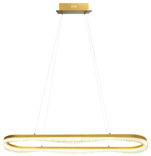 Candelabru LED suspendat pe cablu LED/45W/230V, auriu