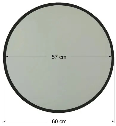 Oglindă de perete AYNA 60 cm neagră