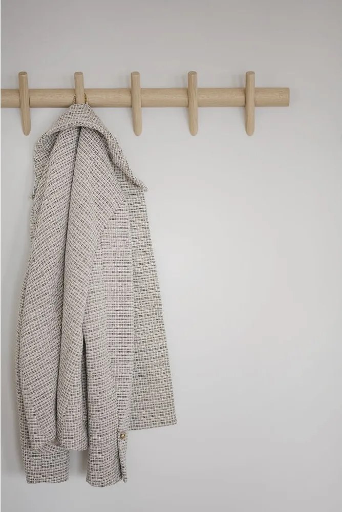 Cuier de perete în culoare naturală din lemn masiv de stejar Hillmond – Rowico