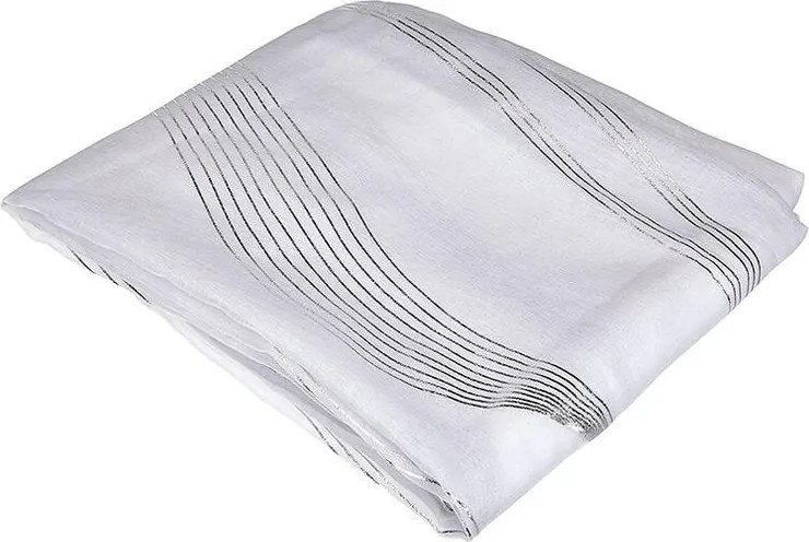 STOF Draperie decorativă ERIKA, albă, 135 x 240 cm set 2 buc