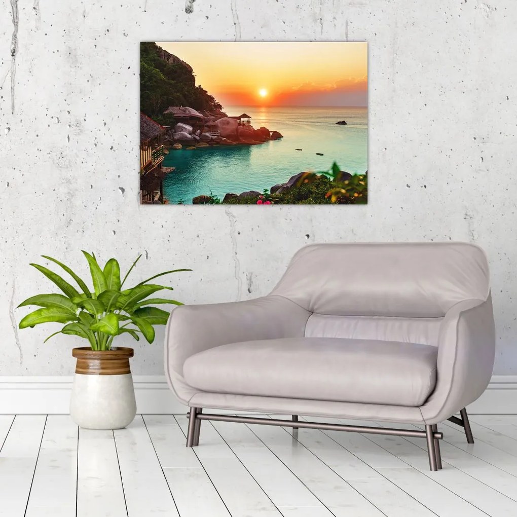 Tablou cu plaja frumoasă (70x50 cm)
