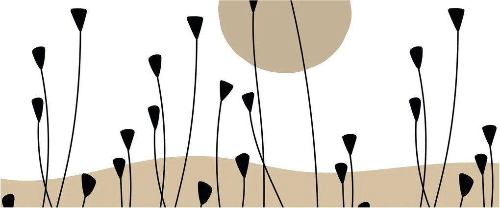 Tablou - Pajiște grafică N⁰2 (120x50 cm)