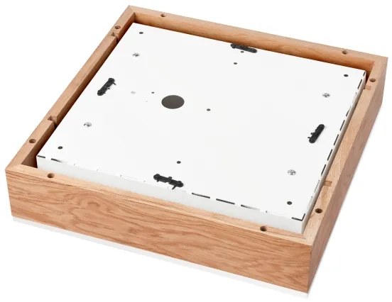 Plafonieră OAK SQUARE 4xE27/15W/230V 39x39 cm stejar/alb
