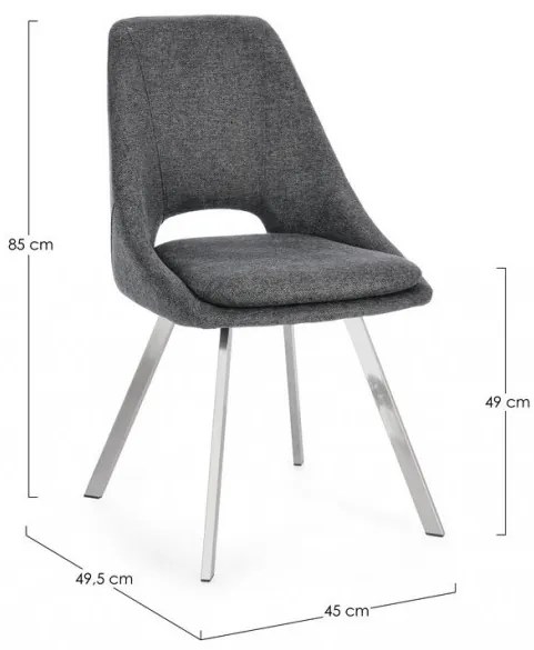 Scaun gri inchis, Kashar, Yes