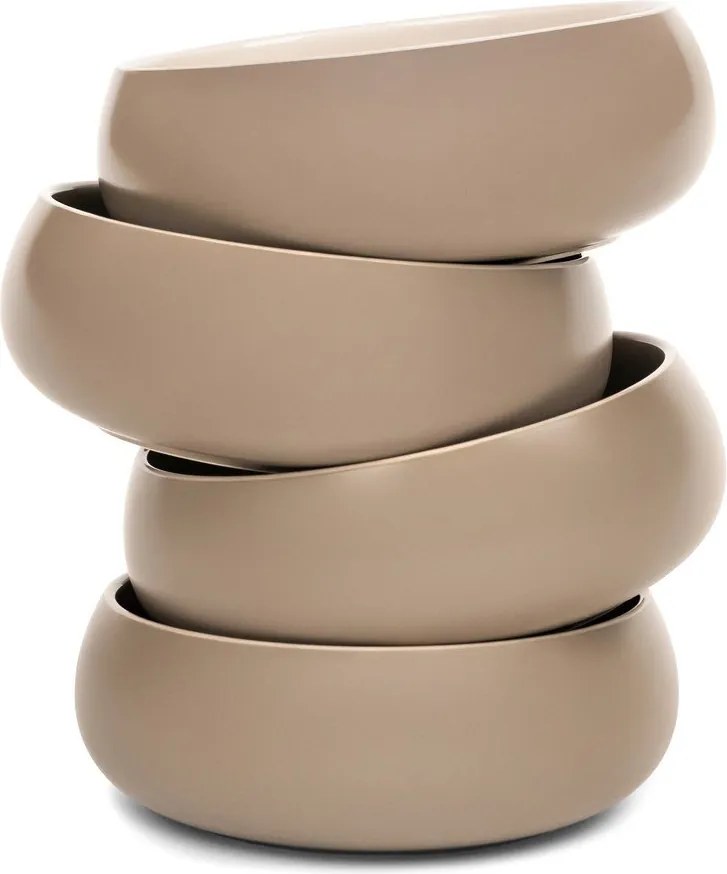 Boluri mici bej 4 buc. pentru supă/pentru ramen din gresie 1 l Terra Vira – Bonami Selection