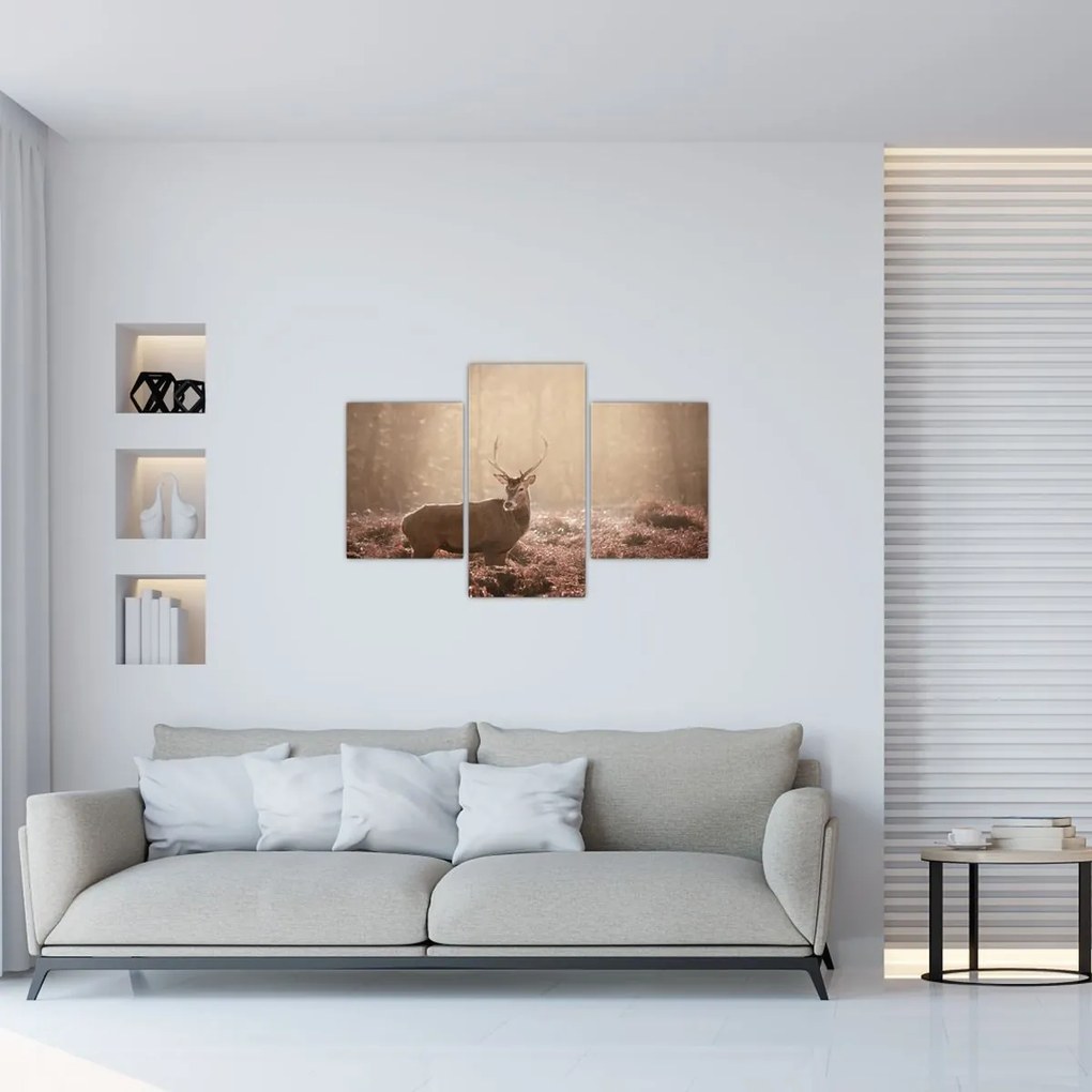 Tablou - Cerb în pădure (90x60 cm)