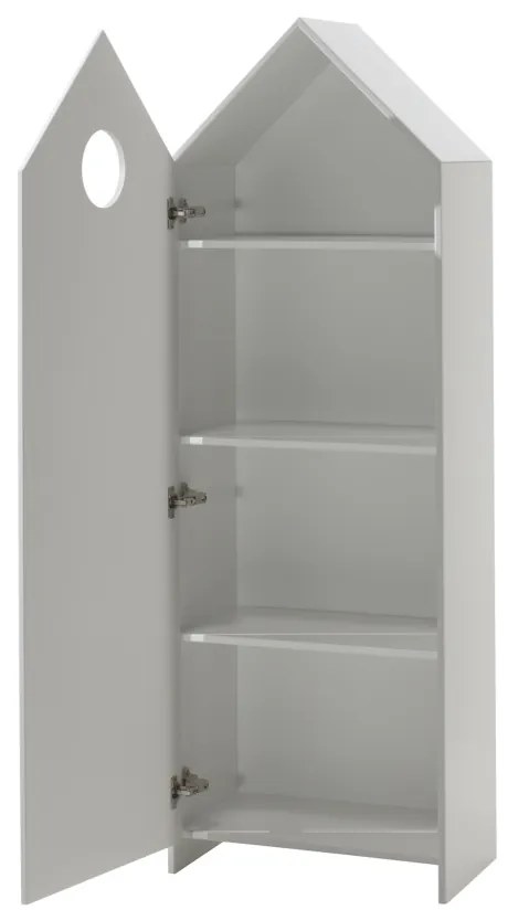 Dulap pentru copii Casami tip căsuță de plajă cu ușă roz – Vipack