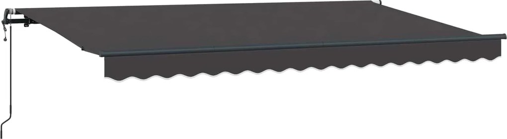 vidaXL Cortina Retractabilă Antracit 350 x 200 cm țesătură