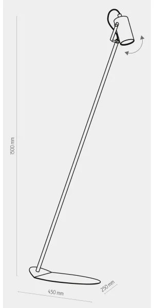 Lampadar REDO 1xGU10/10W/230V alb
