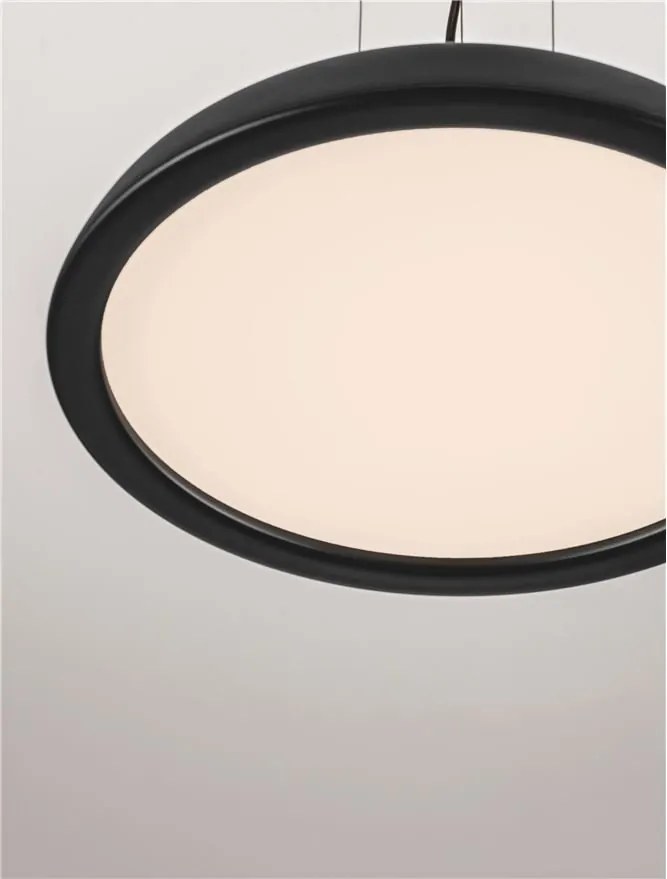 Lustra LED suspendata stil modern FELICIA negru 45cm