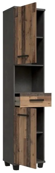 Dulap de baie VENOM antracit/maro