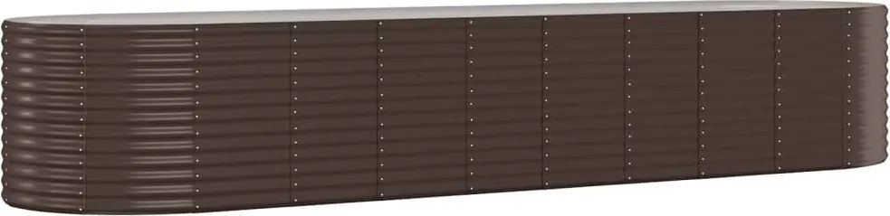 vidaXL Strat înălțat grădină 396x100x68 cm oțel galvanizat