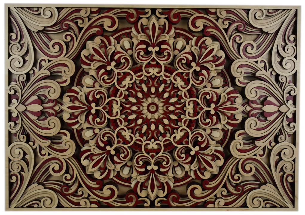 Tablou mandala din lemn - Armonie
