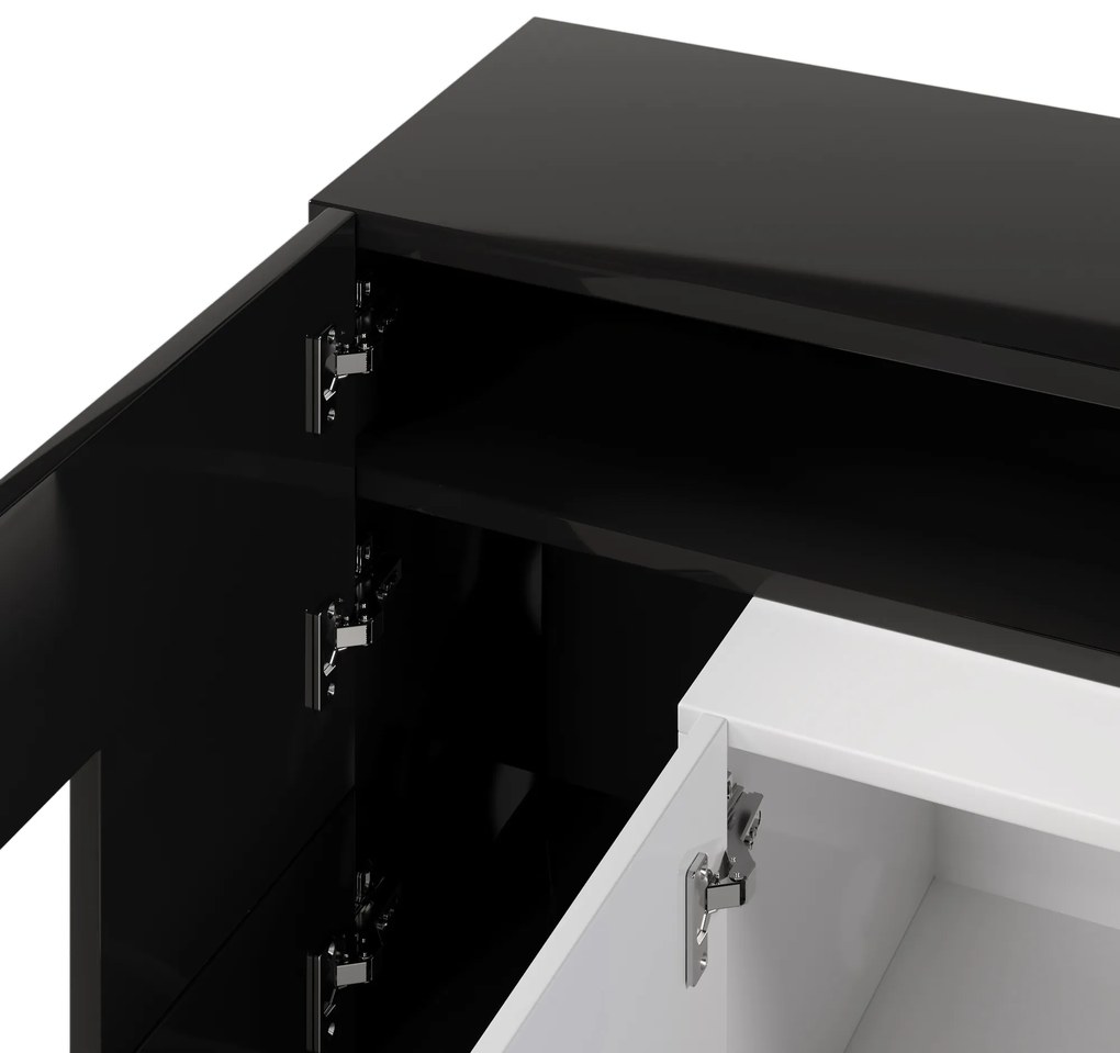 Mobilier TV, Negru+Alb | Aosom Romania