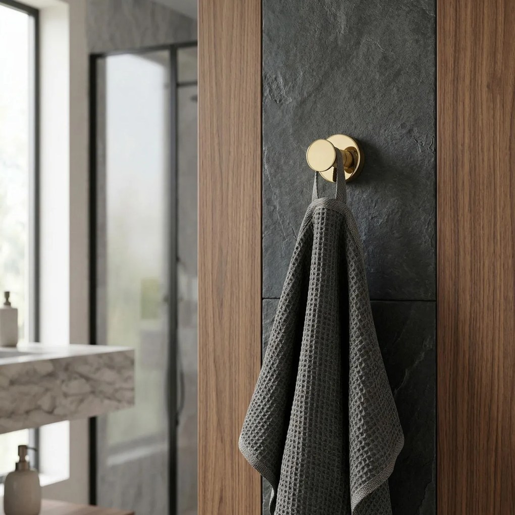 Cuier de baie 6606A Modern Gold
