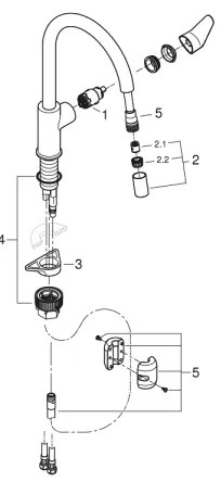 GROHE 30562000 - Baterie pentru chiuvetă START CURVE 357 mm, crom lucios