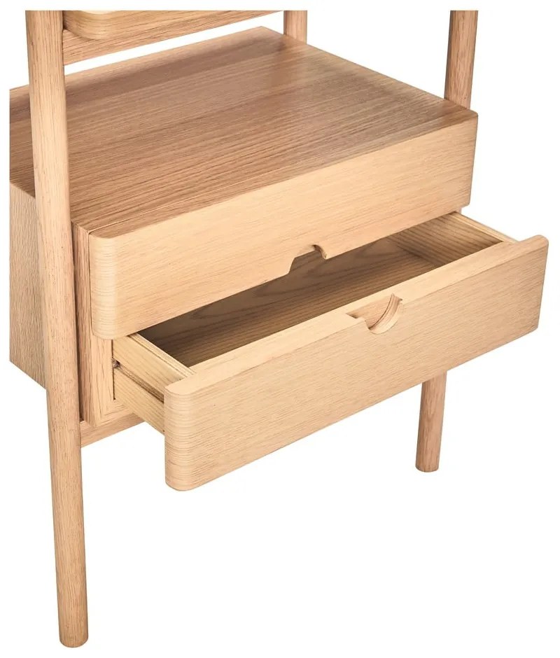 Noptieră în culoare naturală cu aspect de lemn de stejar Appeal – Hübsch