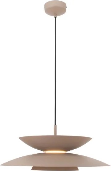 MAXLIGHT P0698 - Lustră LED suspendată pe cablu MAYUMI LED/12W/230V Ø 50 cm CRI 96 bej