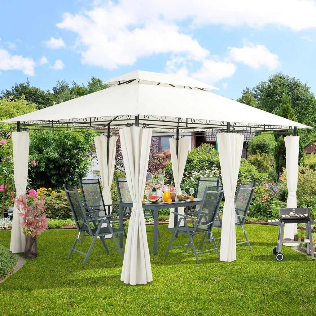 Deuba Pavilion de gradina Topas 4x3 crem