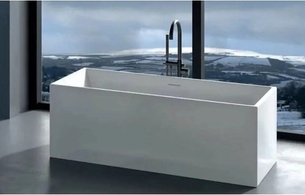 Cada Freestanding Hatria Roma 170 cm dreptunghiulara cu instalatie scurgere