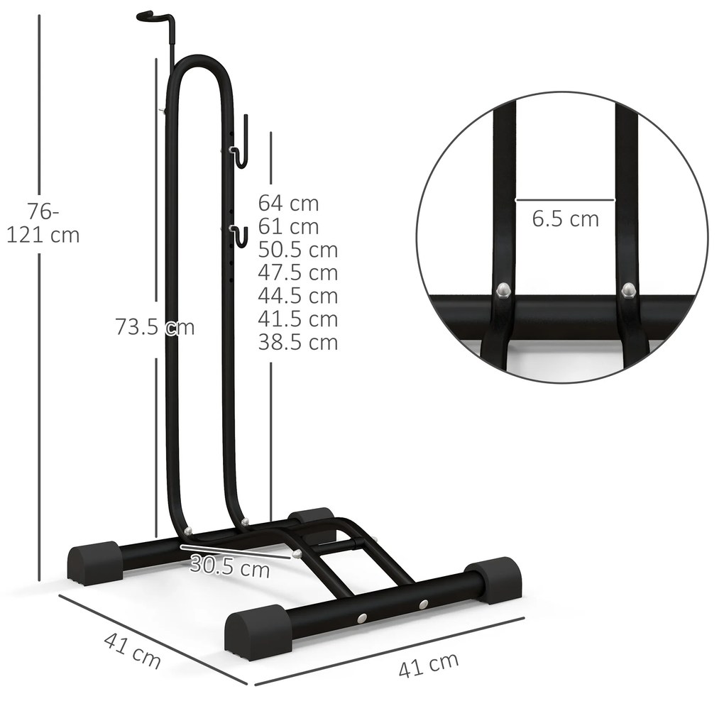 SPORTNOW Suport autoportant pentru biciclete, potrivit pentru biciclete cu roți de 24-29" și 700c | Aosom Romania