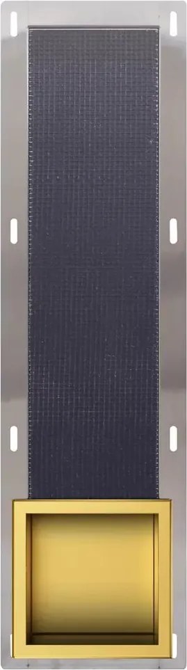 Raft incastrat pentru hartie igienica Balneo Wall Box Paper 3 auriu lucios
