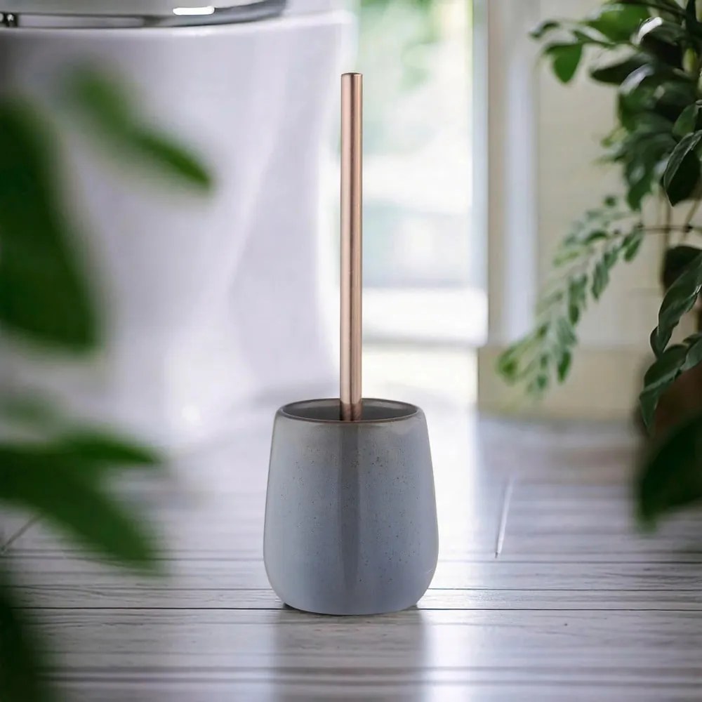 Perie de WC gri din ceramică Sirmione – Wenko