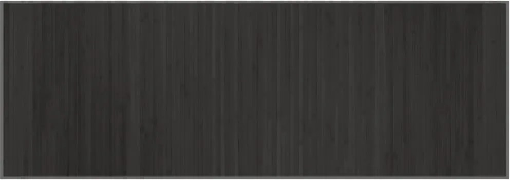 vidaXL Covor dreptunghiular, gri, 70x200 cm, bambus