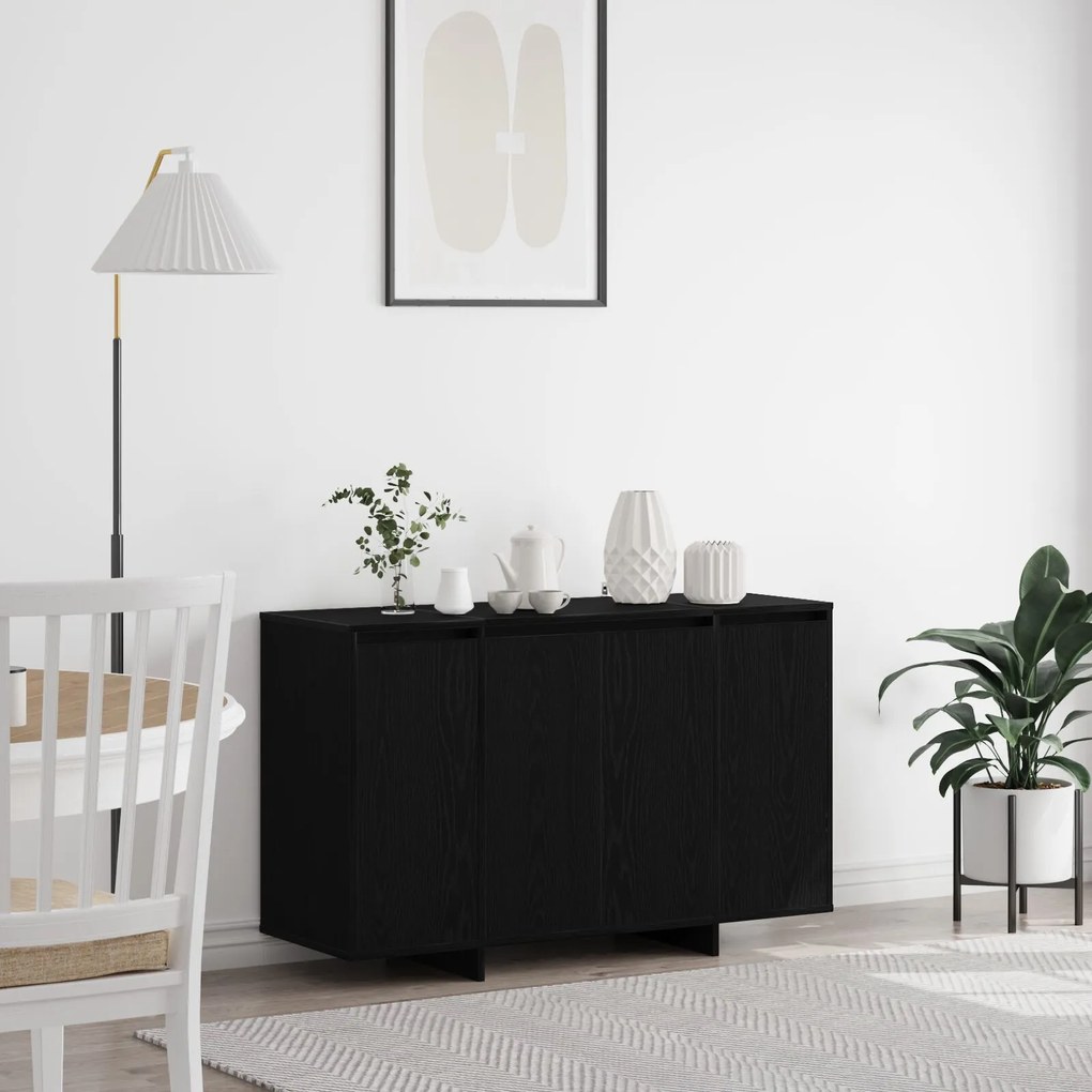 vidaXL Dulap din Stejar Negru Stejar negru Lemn 120 x 41 x 75 cm