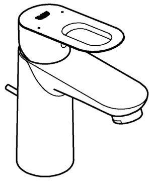 GROHE BAULOOP - baterie pentru lavoar, crom lucios 32814000