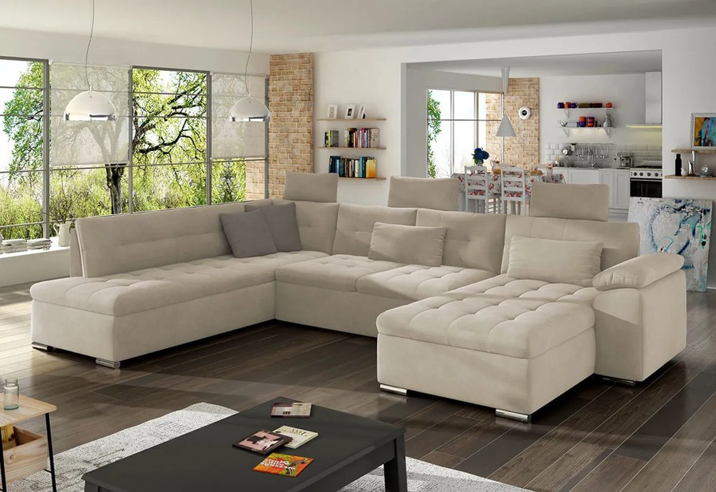 Supermobel Canapea in forma de U PRESTO, 350x101x205, Zetta 291/Zetta 293, dreapta