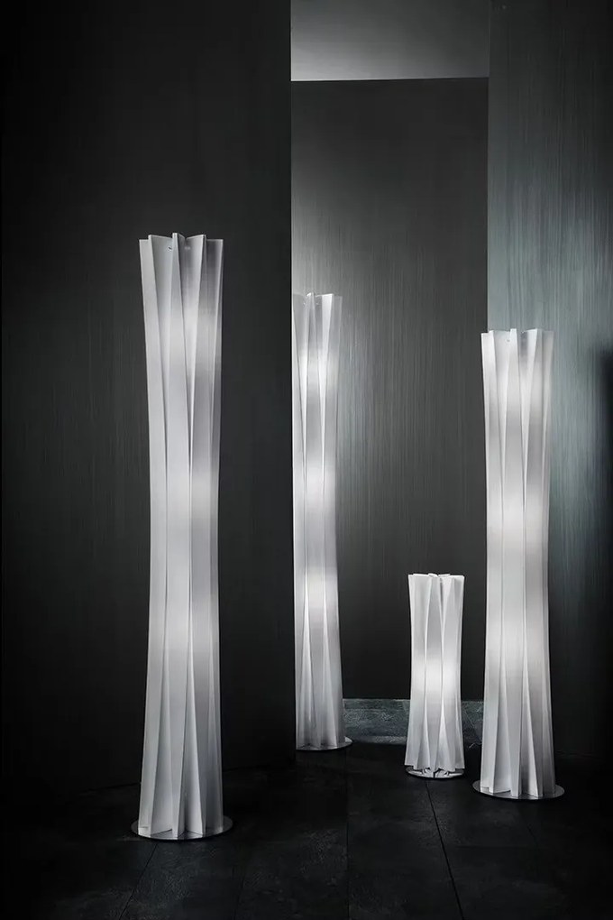 Lampadar design Art Deco realizat manual Bach XL White